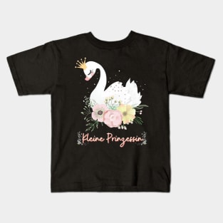 Schwan Kleine Prinzessin Blumen Süß Kids T-Shirt